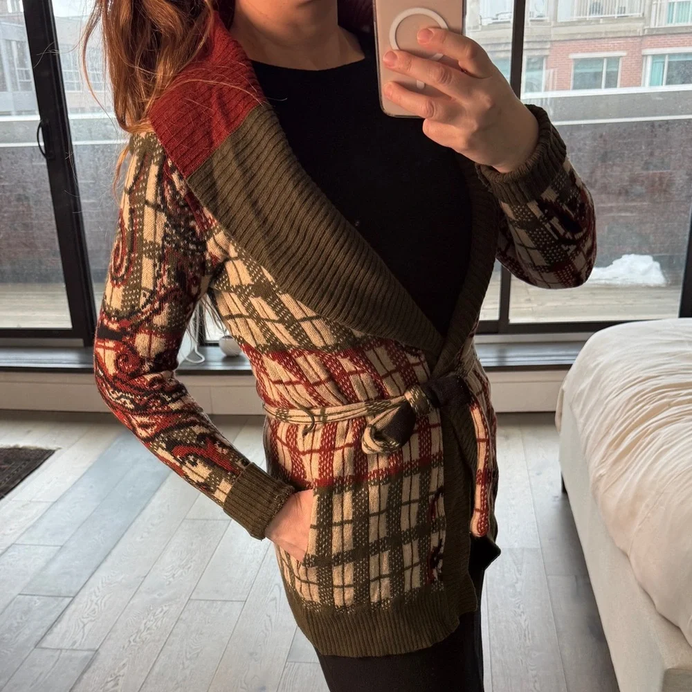 🔑 Etro Milano Paisley Knit Cardigan - Picture 2 of 9